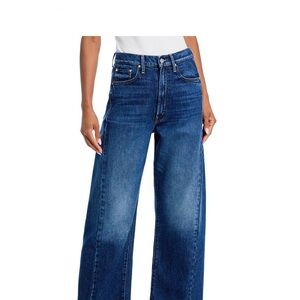 MOTHER Blue Wide Leg Jeans